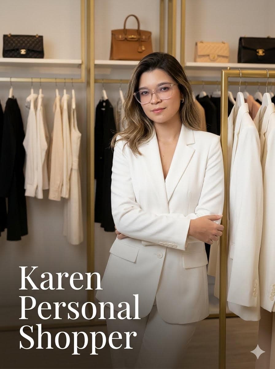 Karen, personal shopper de MarkaShopper, en una boutique
